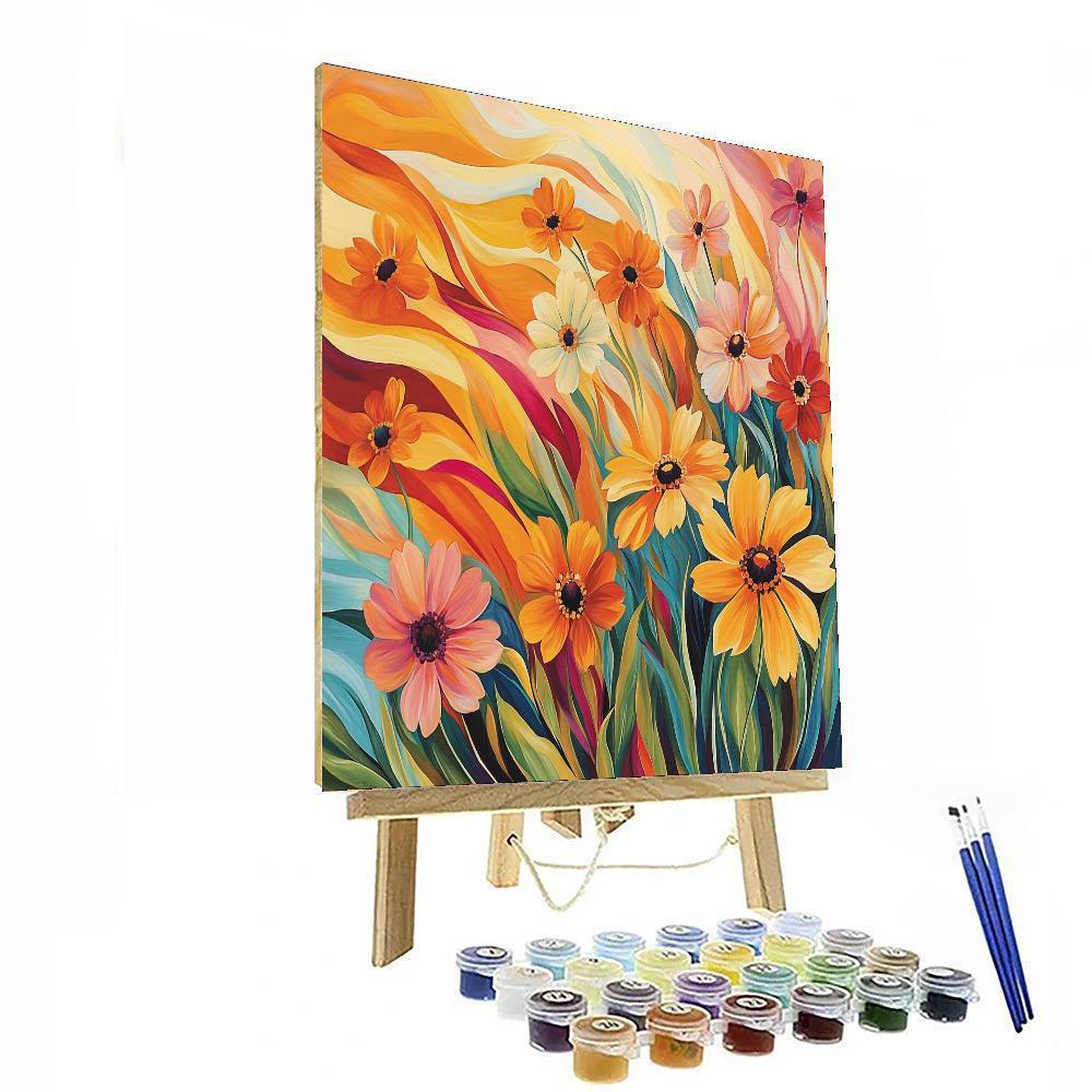 Georgia O’Keeffe Inspired Wildflowers In Motion  Paint By Numbers Kits
