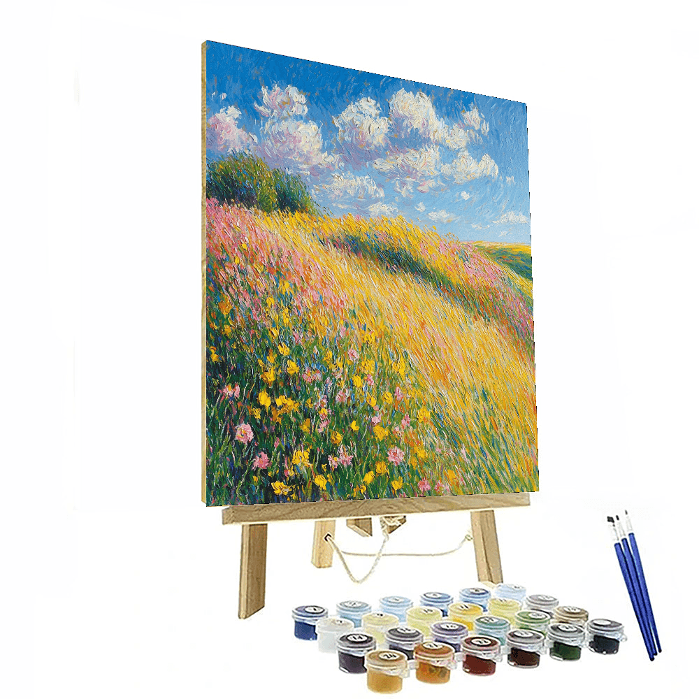 Claude Monet Inspired Sunlit Meadows  Paint By Color