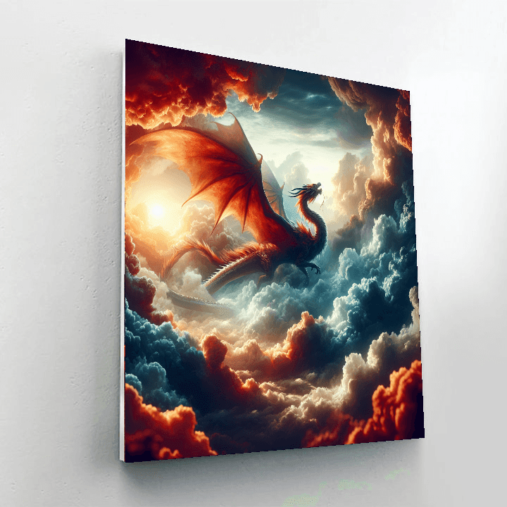 Dragon's Flight Paint By Numbers