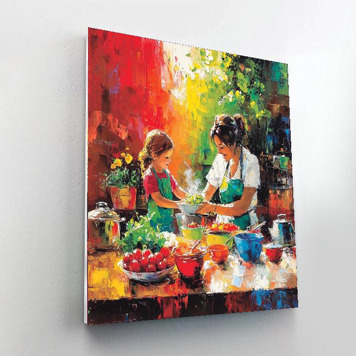 The Joy Of Cooking Together Number Painting