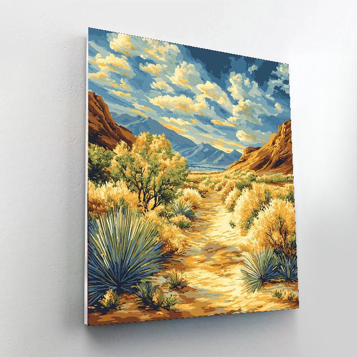 Georges Seurat Inspired Sunlit Oasis  Paint By Numbers Art