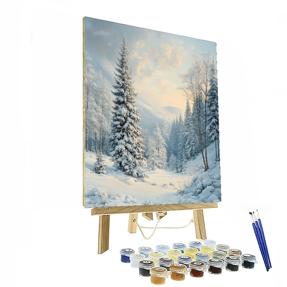 Caspar David Friedrich Inspired Frosty Mornings  Paint By Numbers