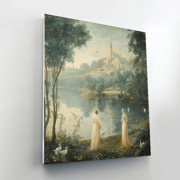 John William Waterhouse Inspired Historical Dreamscape  Paint By Number