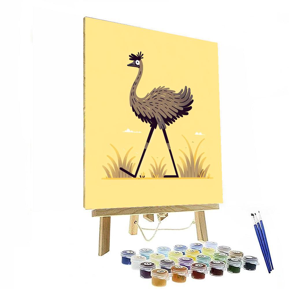 Eccentric Emu Paint By Number