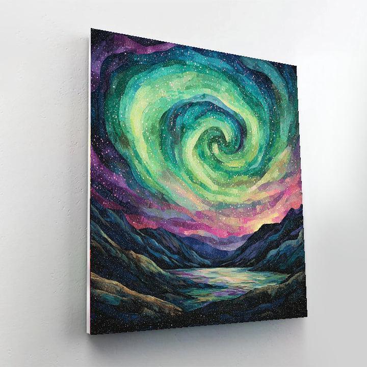 Georges Seurat Inspired Dazzling Aurora Skies  Paint By Numbers Kits