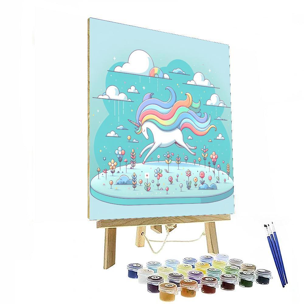 Galloping Unicorn Dreams Painting By Numbers Kit