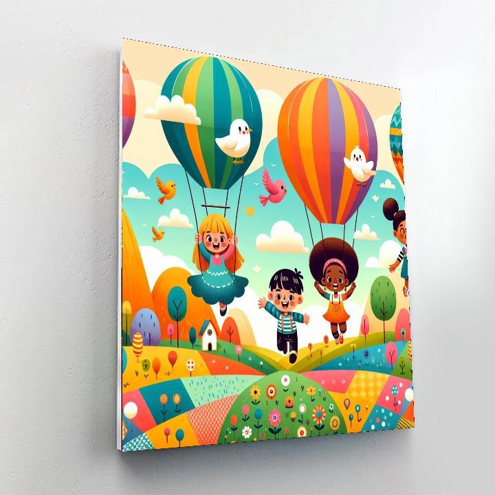 Magical Balloon Voyage Paint By Numbers