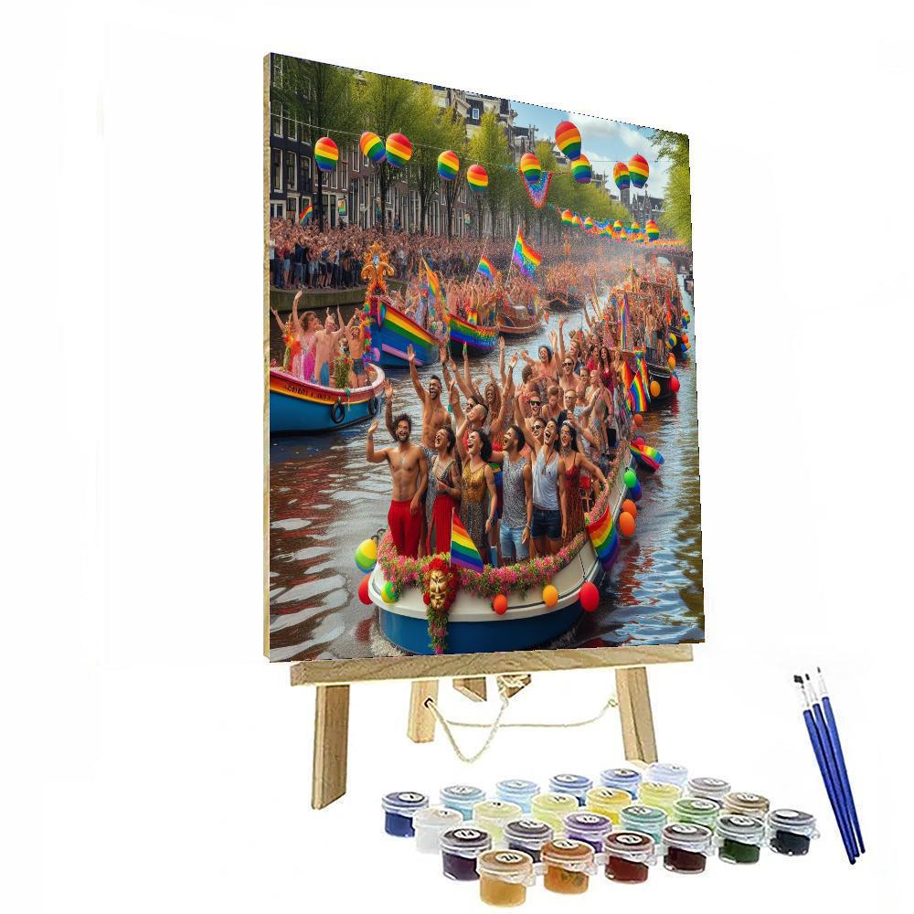 Canal Parade - Netherlands Number Painting