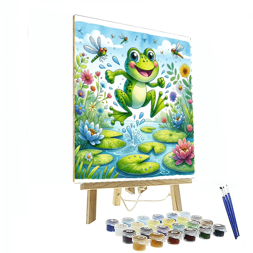 Silly Frog - DIY Painting By Numbers Kit