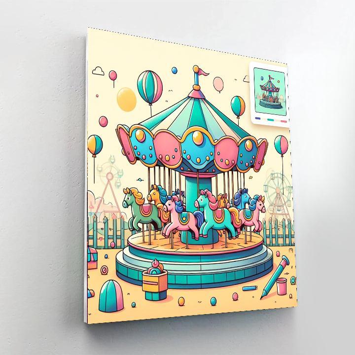 Fantasy Fairground DIY Paint By Numbers