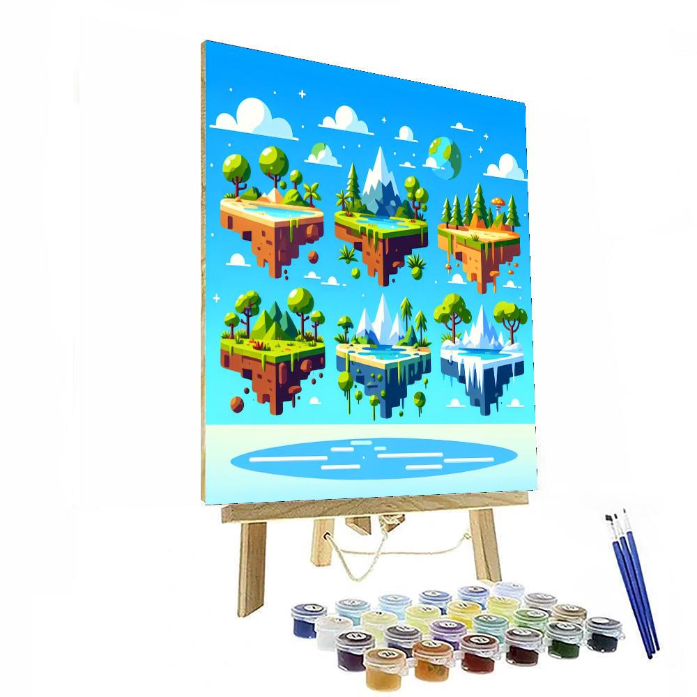 Floating Island Adventure Paint By Number