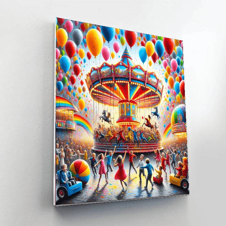 Charming Carnival Festivities DIY Paint By Numbers