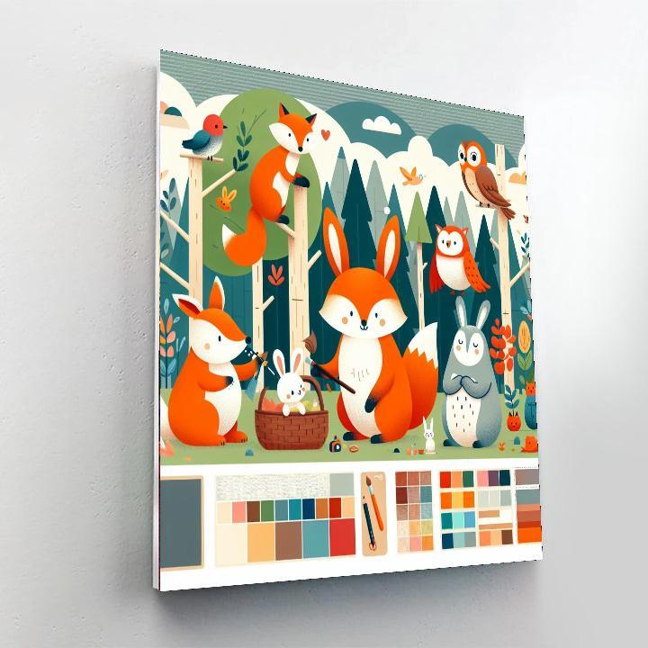 Caring Critter Kingdom Numbered Painting Kits