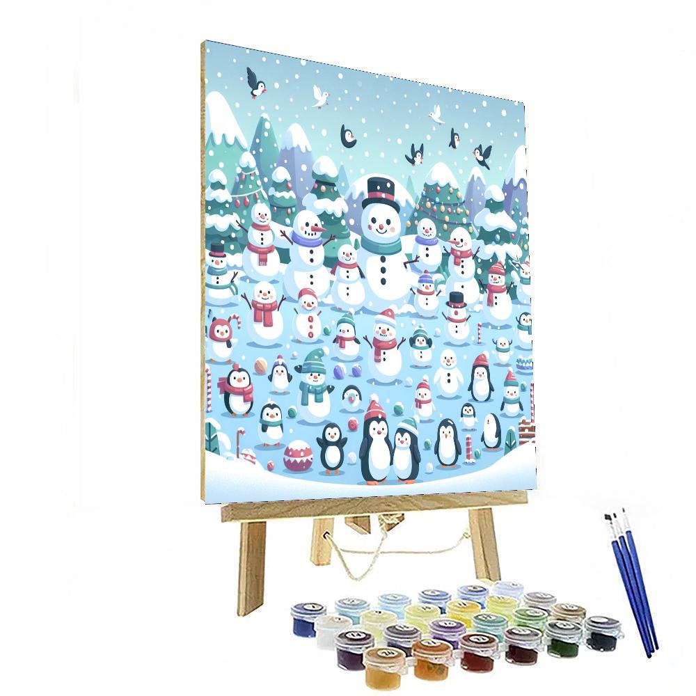 World Of Winter Wonders Paint By Numbers Art