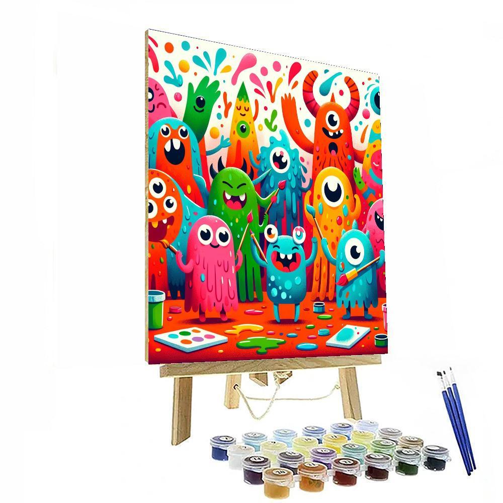 Little Artist Monsters Painting By Numbers Kit
