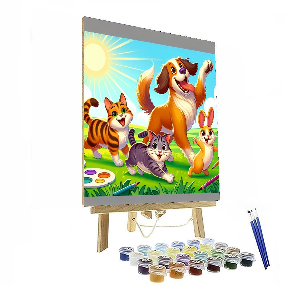 Adorable Family Pets Paint By Numbers Art