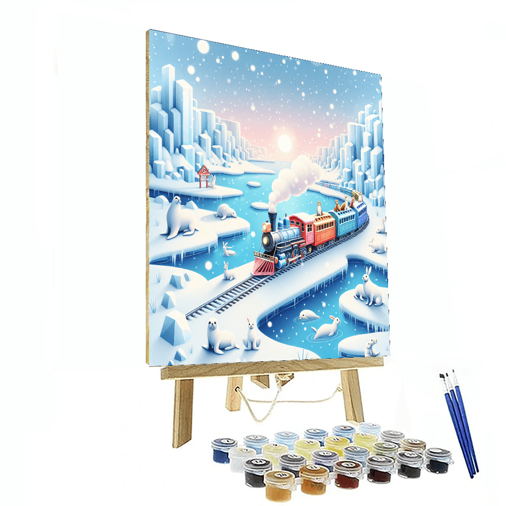 Artic Polar Express Painting Number Kit