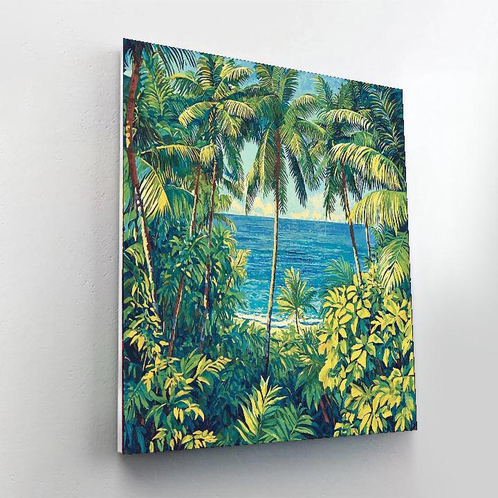 Georges Seurat Inspired Tropical Zephyr Rhythm  Numbered Painting Kits