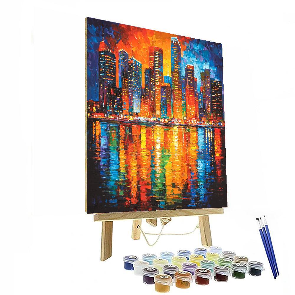 Claude Monet Inspired Colorful Reflections  Paint By Number