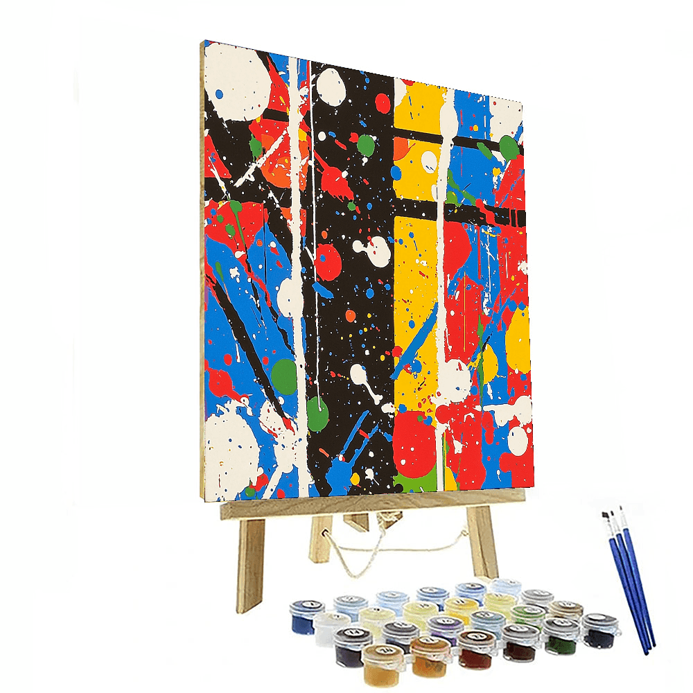 Jackson Pollock Inspired Intriguing Abstract Dance  Paint By Numbers