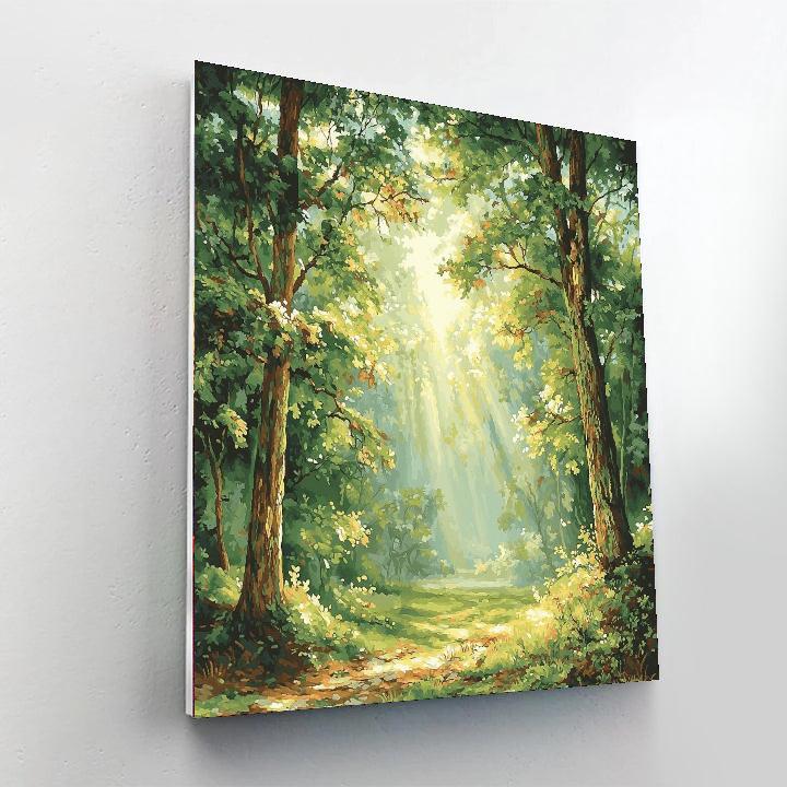 Leonardo Da Vinci Inspired In The Quiet Of The Forest  Paint By Number