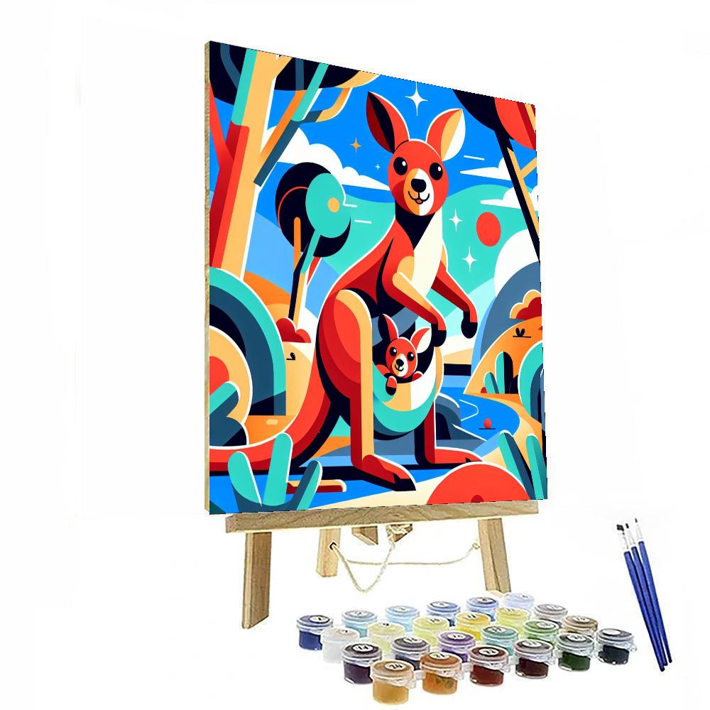 Kooky Kangaroo Kingdom Numbered Painting Kits