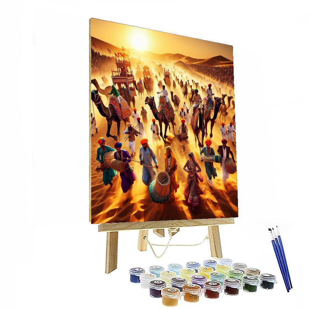 Jaisalmer Desert Festival - Rajasthan Paint By Number