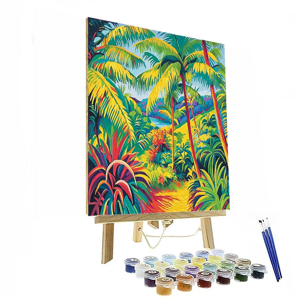 Henri Rousseau Inspired Tropical Symphony  Paint By Numbers Kits