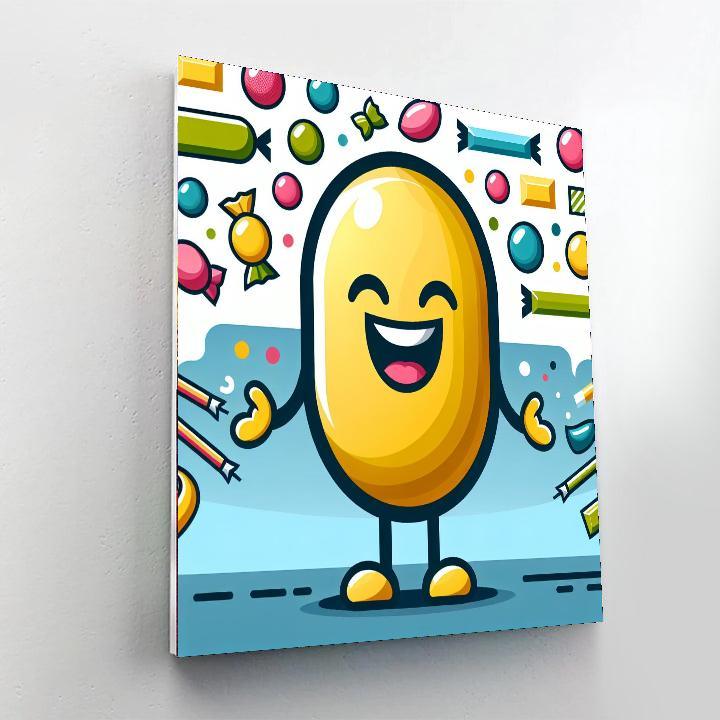 Jubilant Jellybean Paint By Numbers