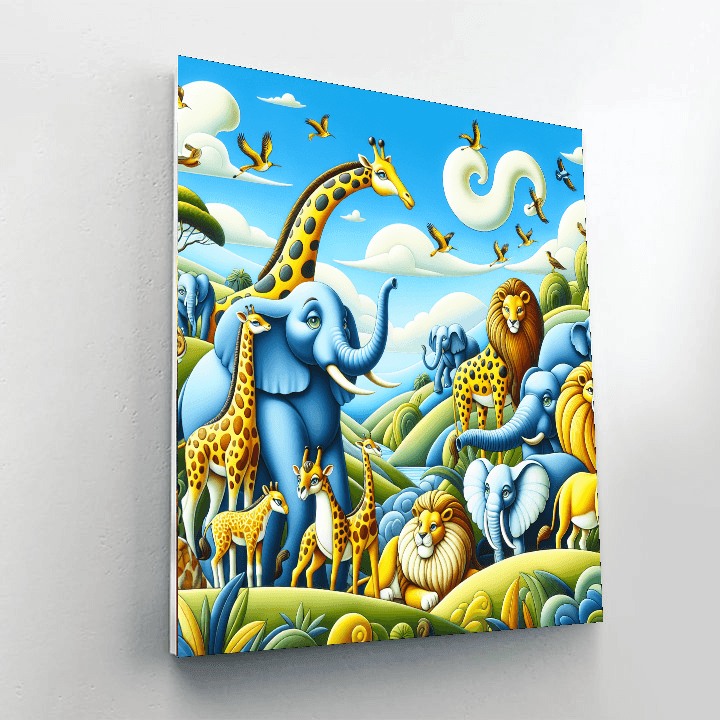 Whimsical Safari Journey Numbered Painting Kits
