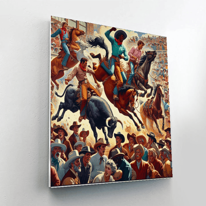 Wild West Rodeo Number Painting