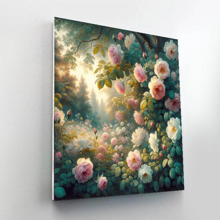 Wild Rose Garden Elegance DIY Paint By Numbers