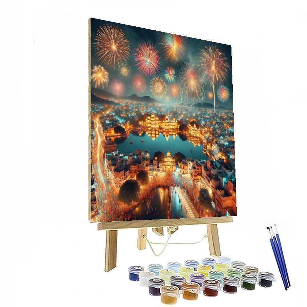 Diwali Fireworks In Jaipur - India Paint By Color