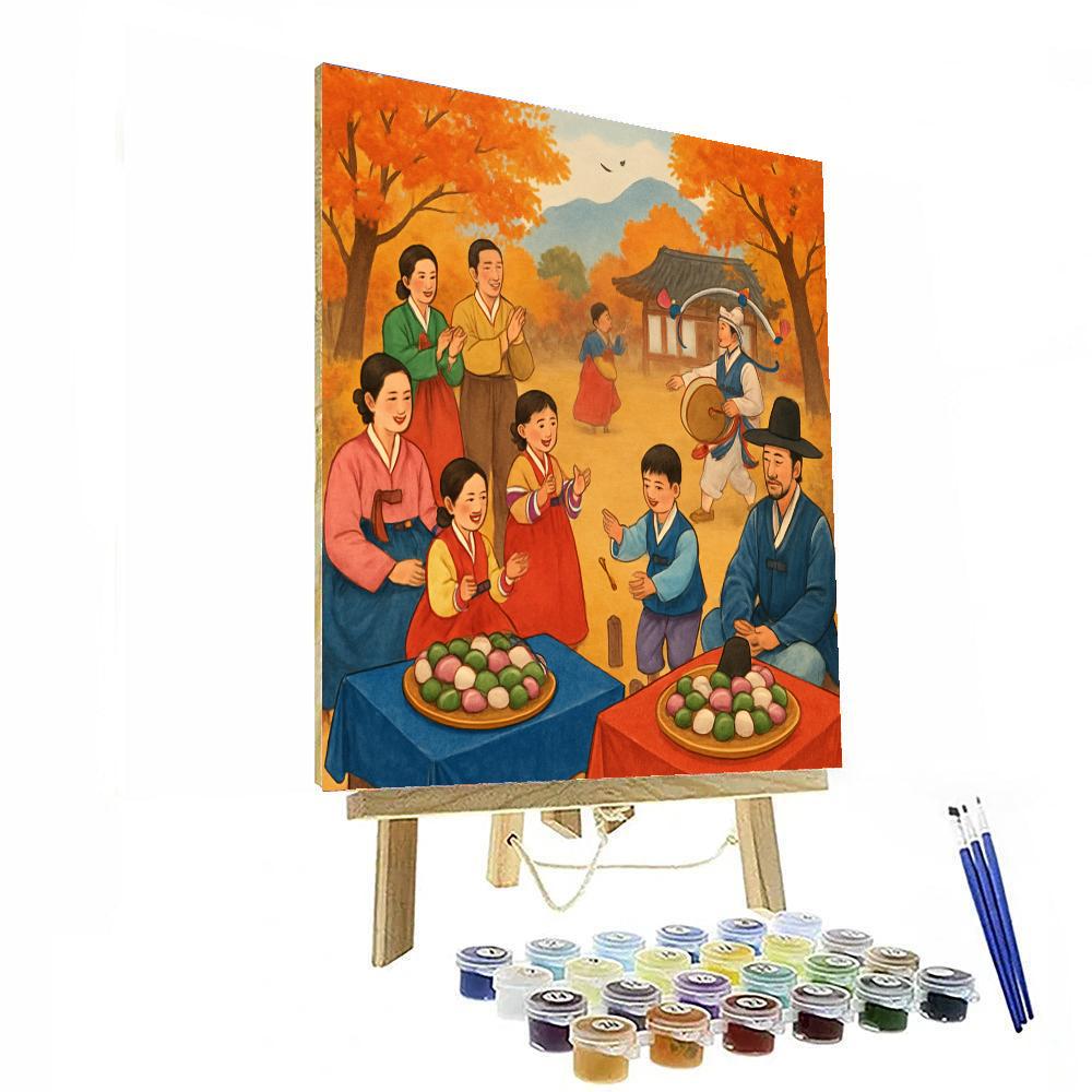 Korean Harvest Festival - South Korea Paint By Color