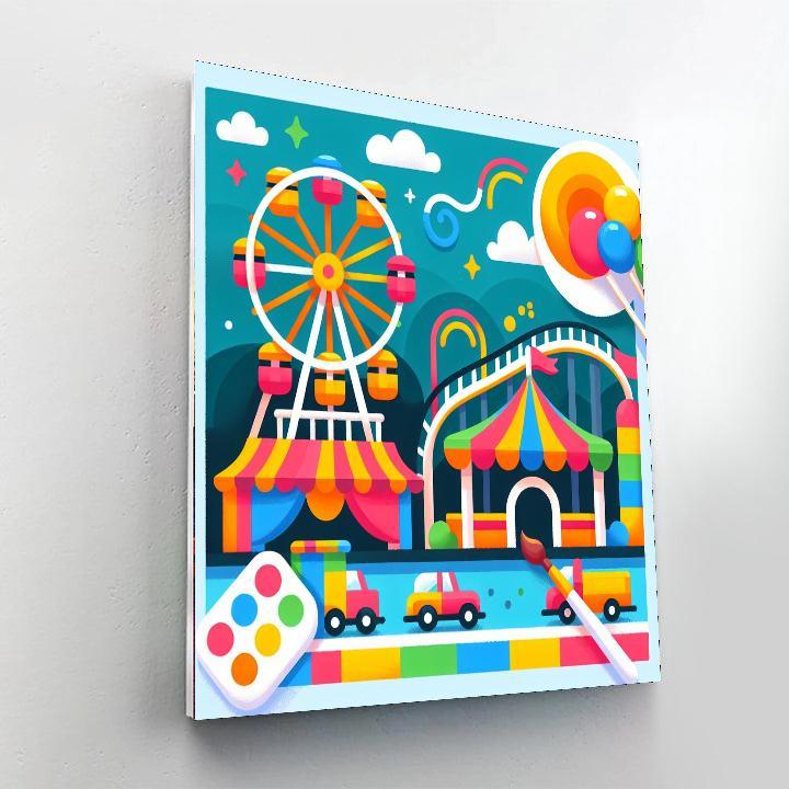 Lively Carnival Fair Numbered Painting Kits