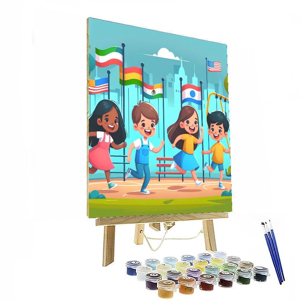 Creative City Park Number Painting