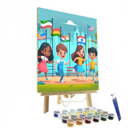 Creative City Park Number Painting