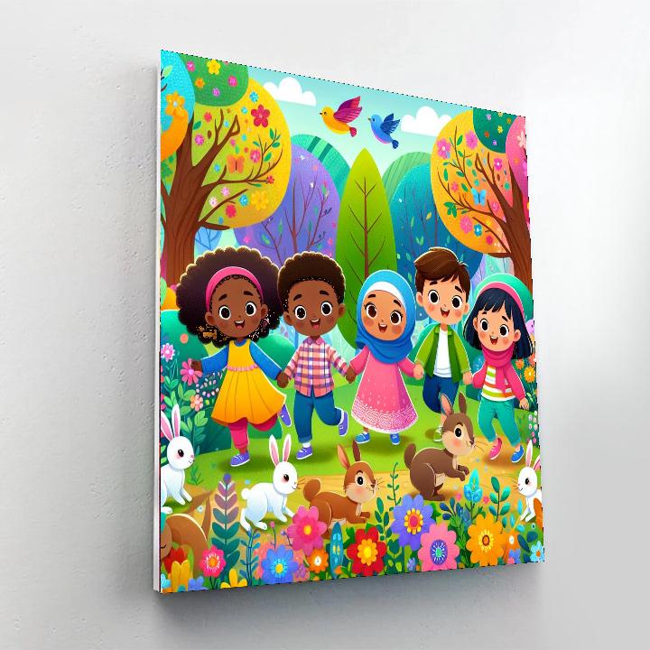 Explorers In The Enchanted Forest DIY Paint By Numbers