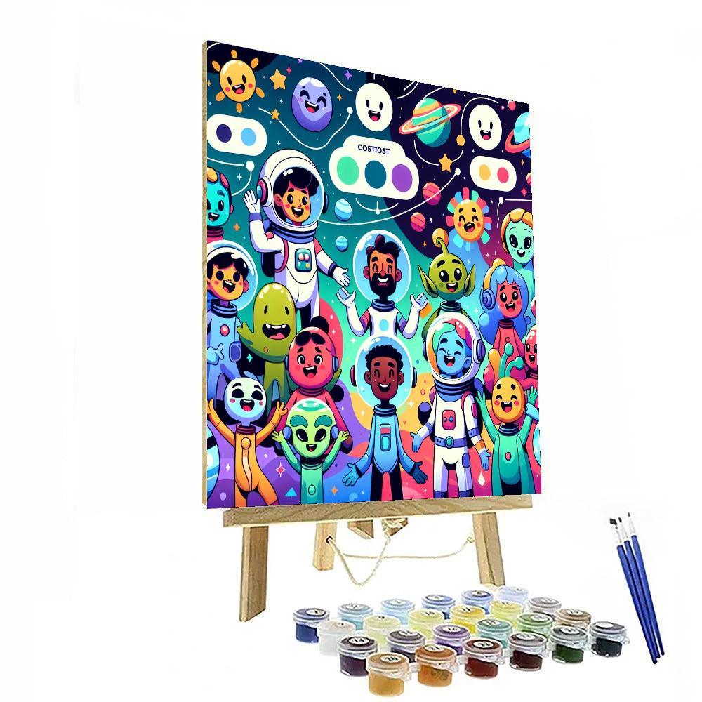 Cosmic Adventures In Space Paint By Numbers Art
