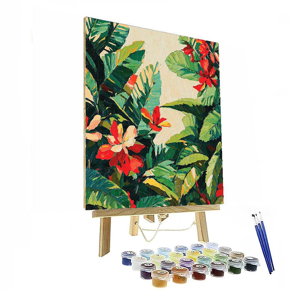 Frida Kahlo Inspired Emerald Embrace  Numbered Painting Kits