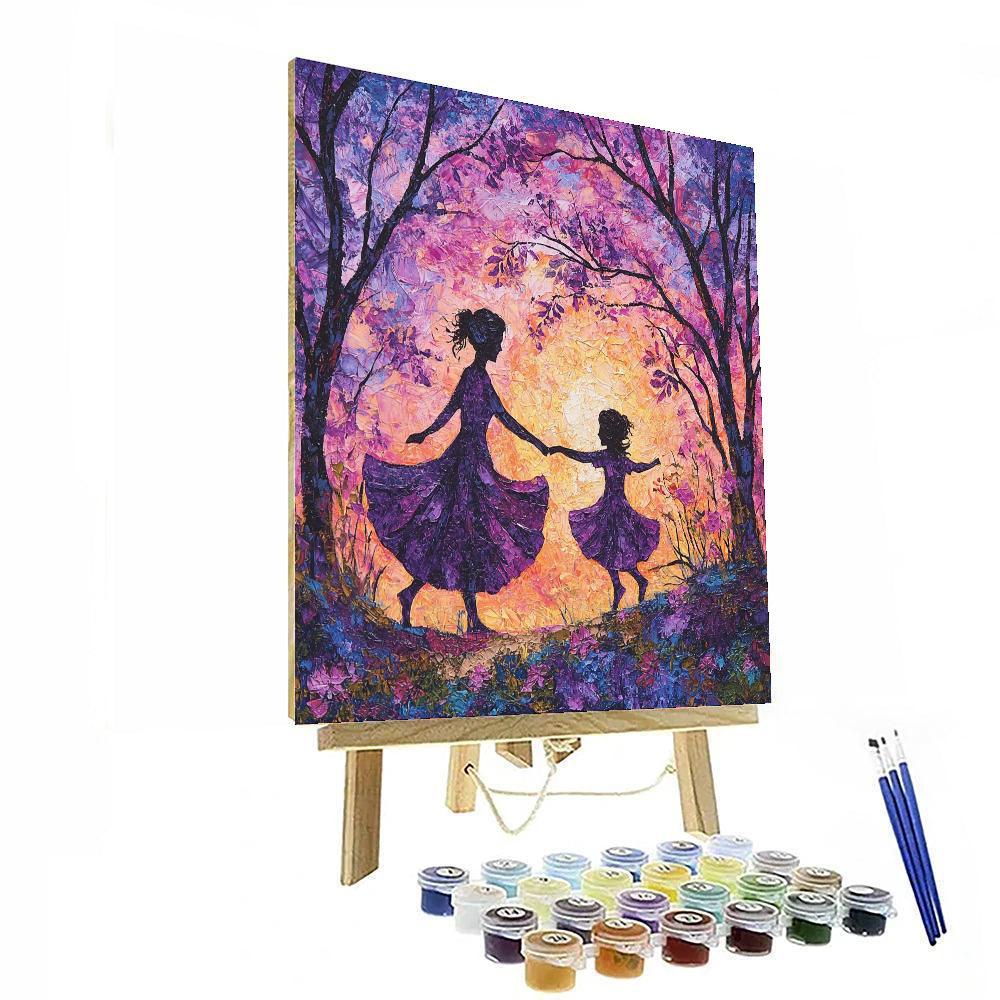 Evening Dance With Mom Painting Number Kit