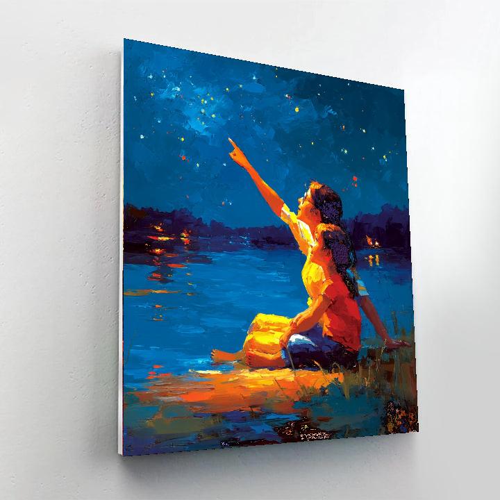 Stargazing With Mom Numbered Painting Kits