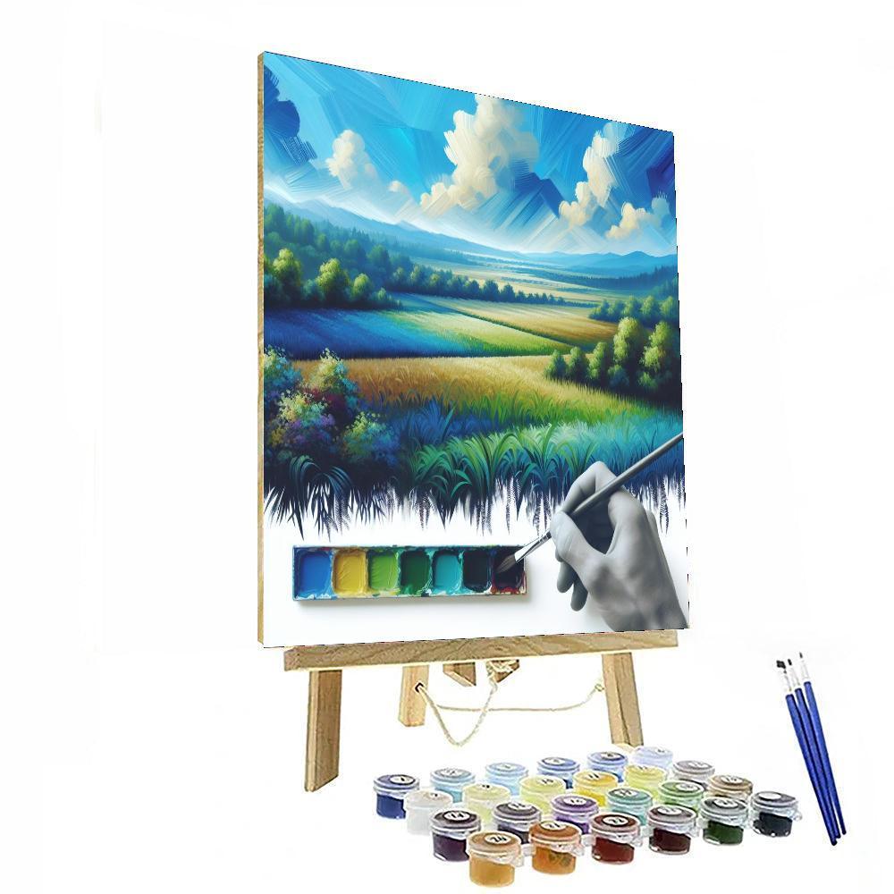 Sapphire Sky Escape Paint By Number