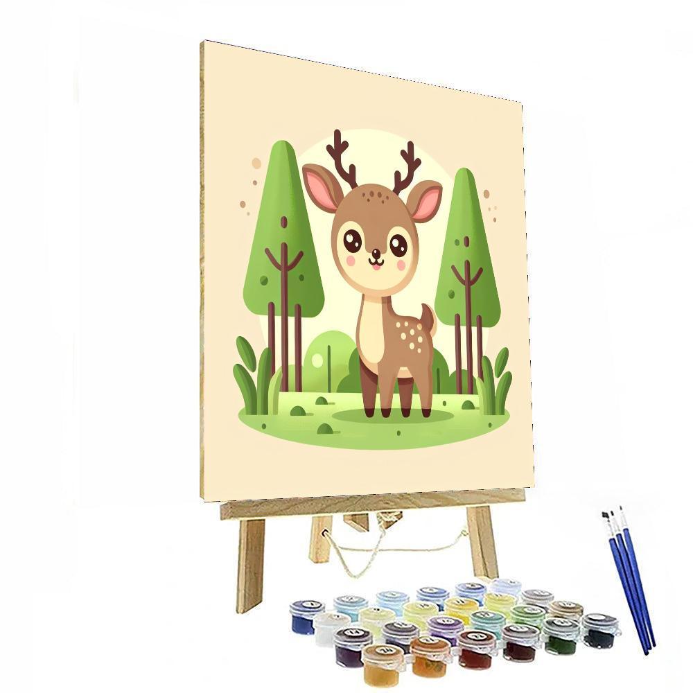 Daring Deer Paint By Numbers Art