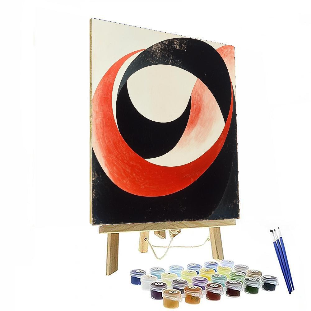 Kazimir Malevich Inspired Fluid Geometry  Painting Number Kit