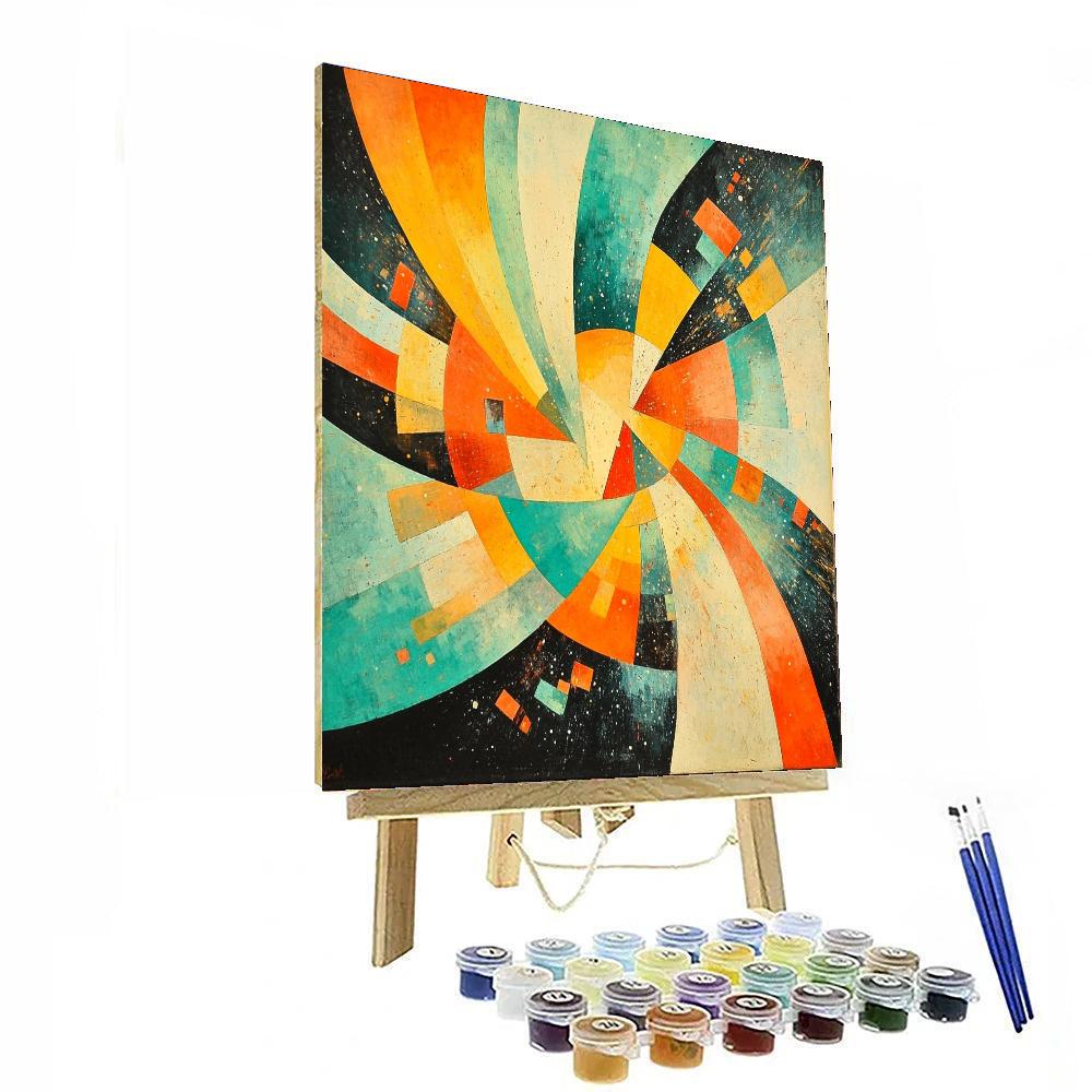 Kazimir Malevich Inspired Energetic Horizons  Numbered Painting Kits