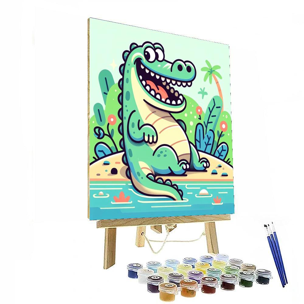 Silly Crocodile Paint By Numbers Kits