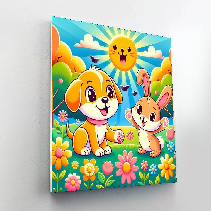 Magical Animal Friends Painting Number Kit