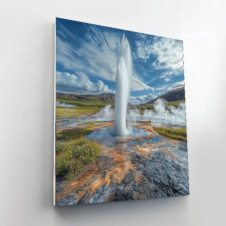 Strokkur Geysir Painting Number Kit