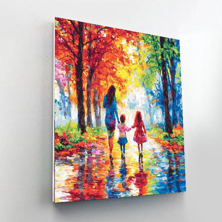 Mommy's Love Is A Rainbow Painting By Numbers Kit